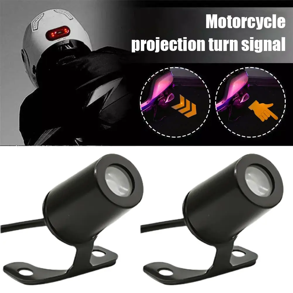Picture 3: Motorcycle Projection Turn Signal Ground Light LED Decorative Atmosphere Light Universal Light Warning Motorcycle Modified K0C5