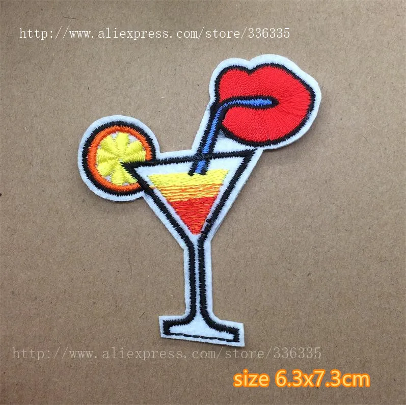 New Arrival Summer Vacation Patch Beach Icecream Embroidered Patch RS Motif Applique Embroidery Accessory