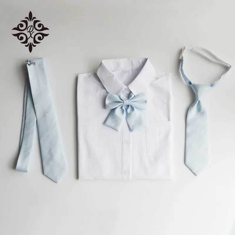 Corbata de Poliéster con Diseño Original Náutico JKDK, Estampado de Conchas, Estrellas de Mar y Acuarelas en Tonos Crema y Az...