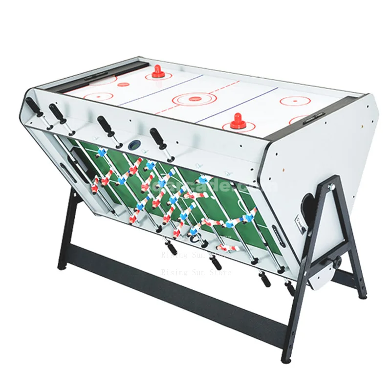 High quality three-in-one multi-game rotating pool  football air hockey  bubble hockey  home indoor entertainment