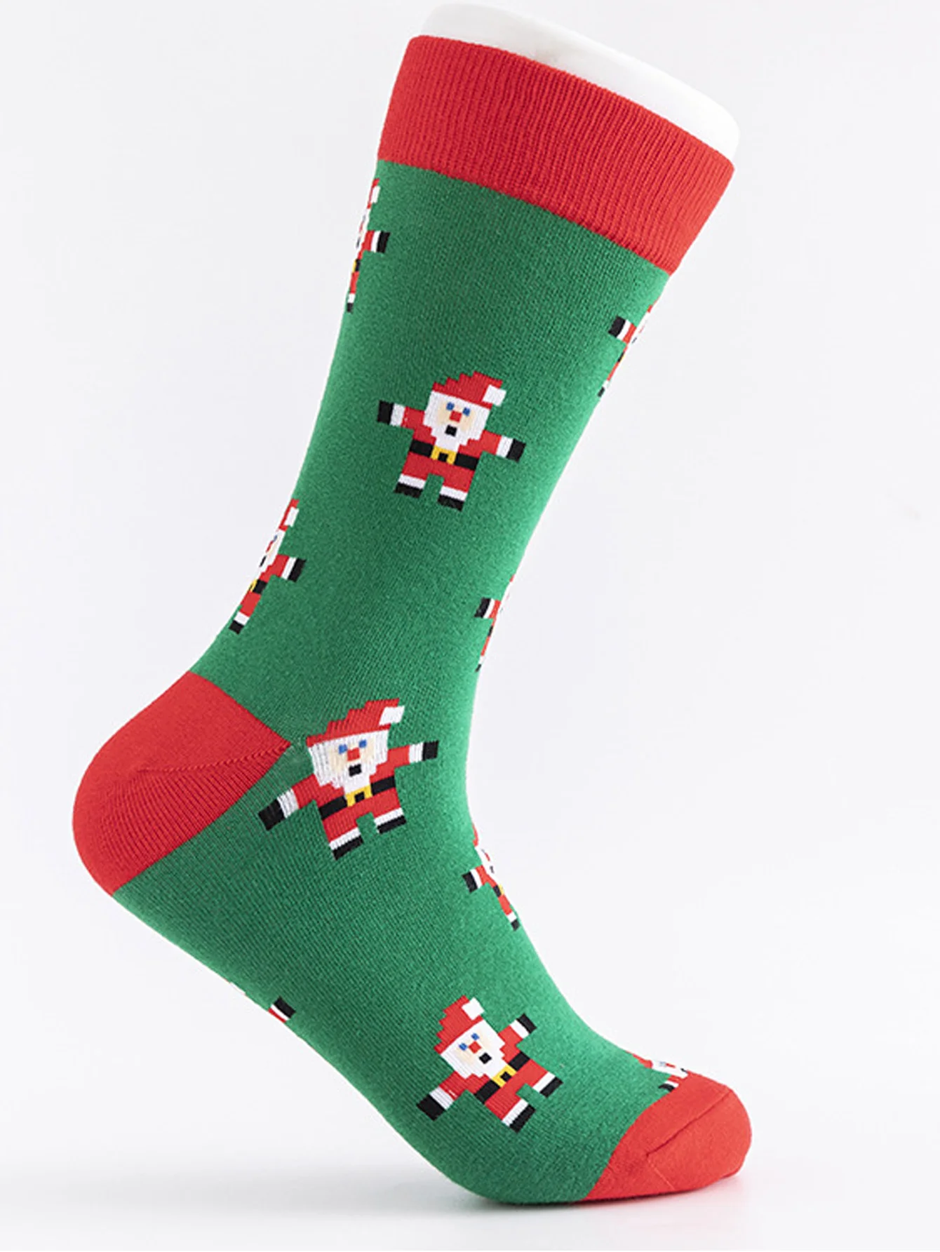 A Pair Christmas Socks Women Men\'s Socks New Year Personality Mid-tube Christmas Socks Christmas Cotton Socks