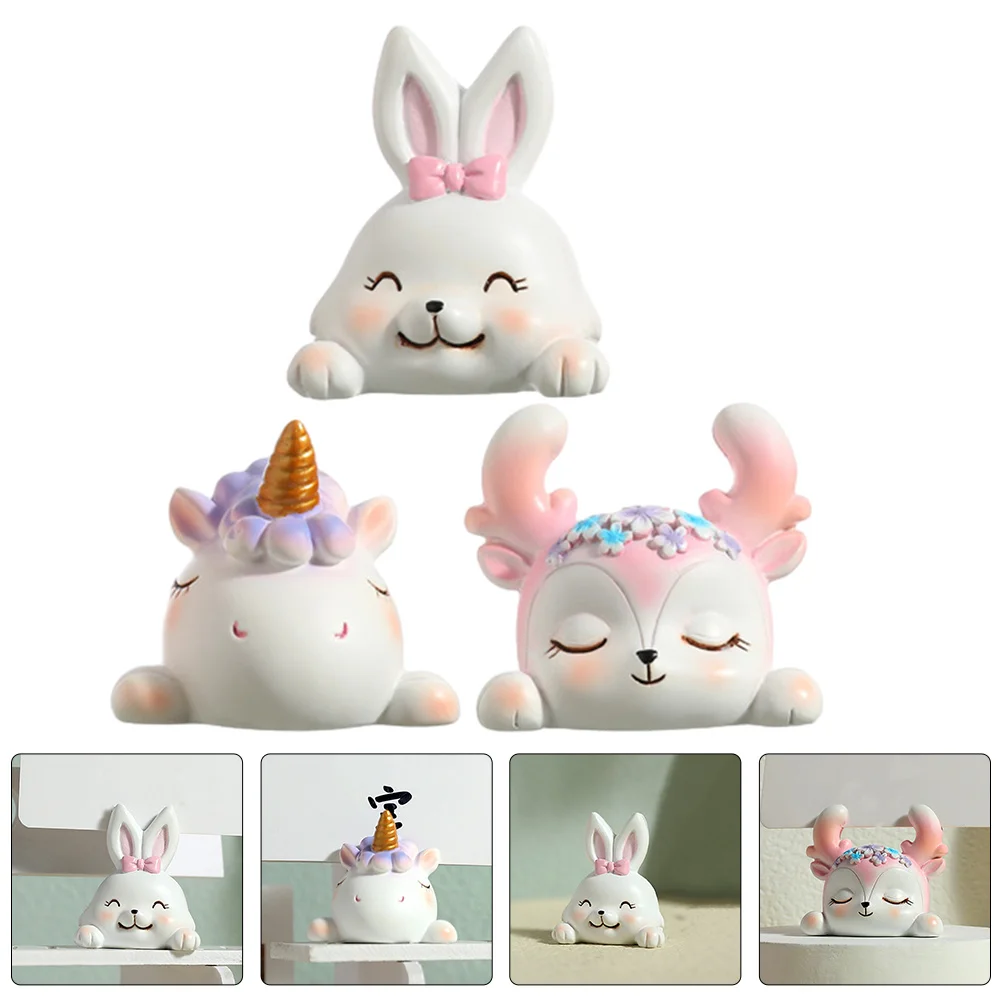 

3Pcs Cartoon Resin Animal Table Number Holders Photo Clip Holders Wedding Place Card Holder Memo Clip Display Table Sign Holder