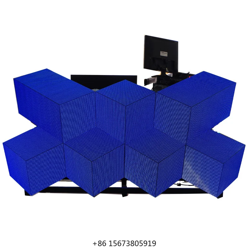 Indoor P5 1/8s Module Size 320x160mm Customized Size Led Screen for Night Club Special Design DJ Booth