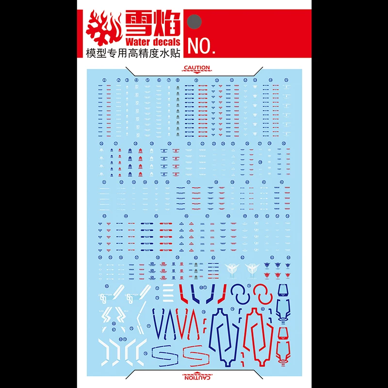 Model Decals Water Slide Decals Tool For 1/144 RG 00 Raiser Red/Blue Sticker Models Toys Accessories