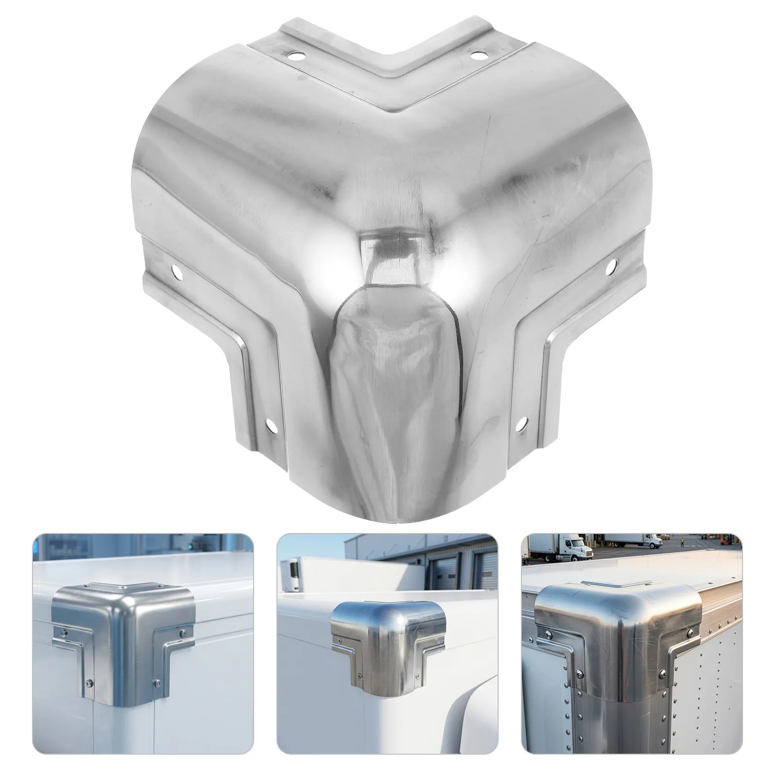 Refrigerated Truck Corner Guards Metal Angle Wrap Protector Rounded Edge Cover Cold Air Leakage Prevention Logistics