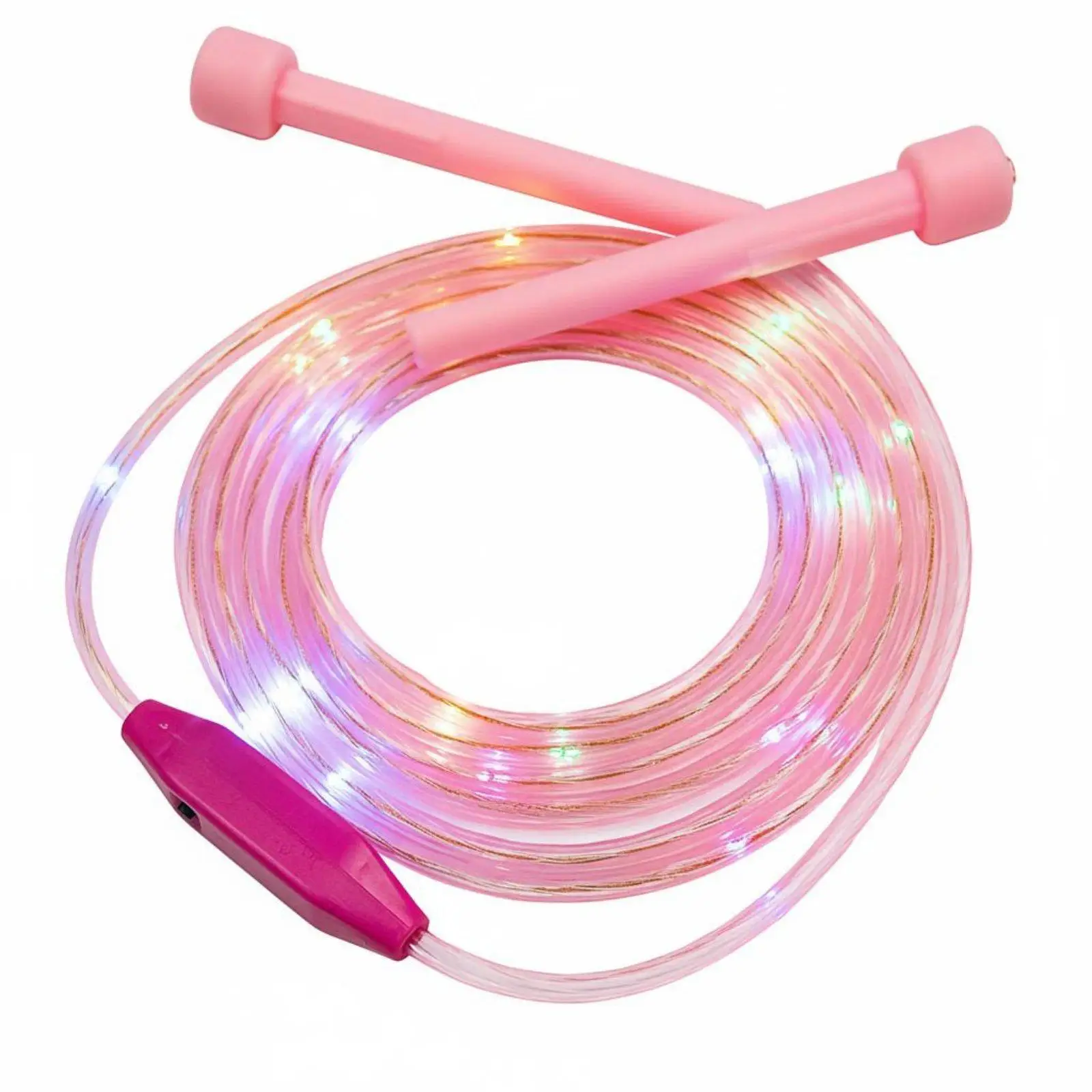 Adjustable LED Light Up Jump Rope for Kids Glow in Dark PP PVC Industrial Rope for Night Exercise Fun Active Play