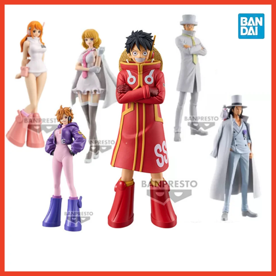 

Original Bandai One Piece Roronoa Zoro Luffy Sanji Dxf Figure The Grandline Series Egghead Nami Anime Figure Pvc Model Gift