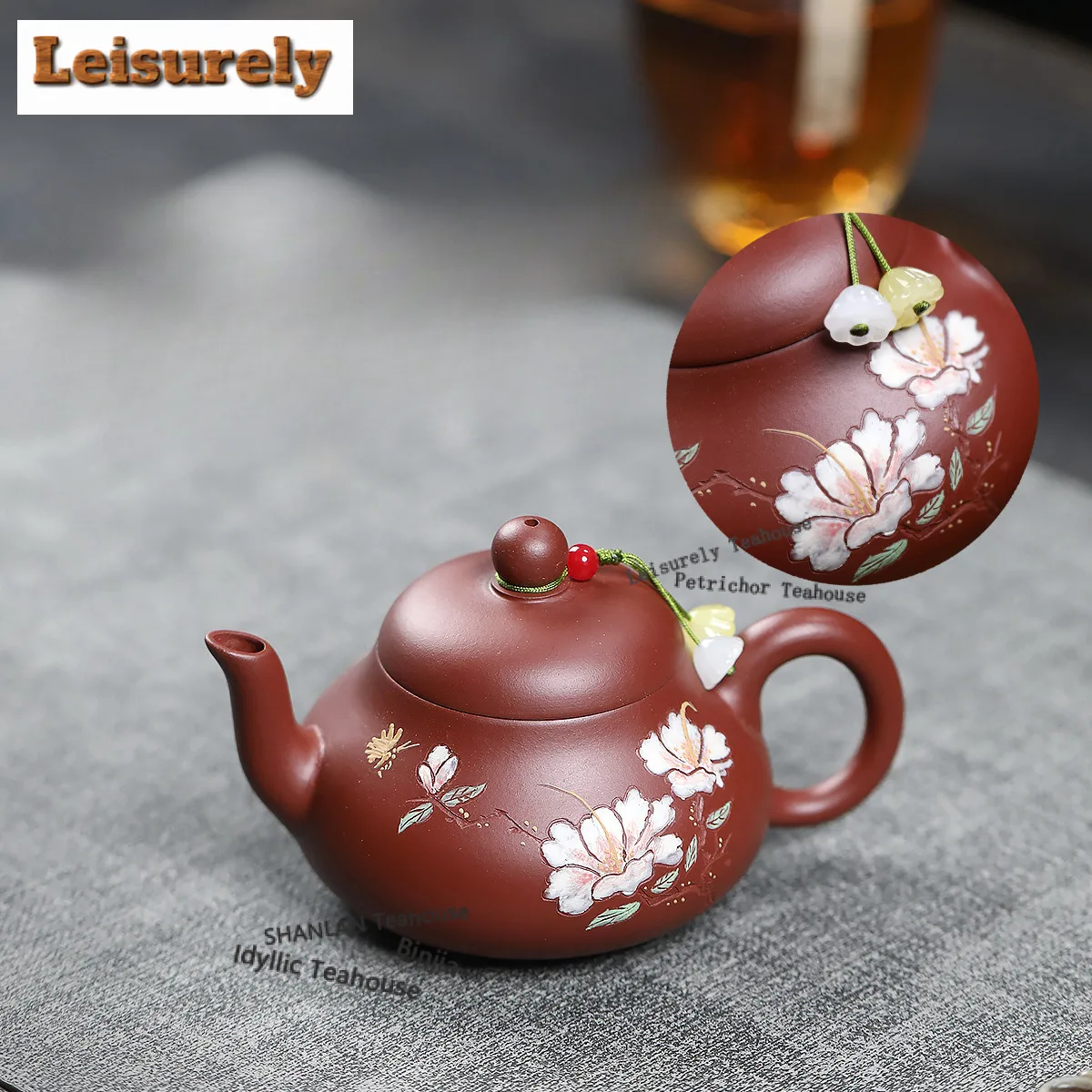 

170ml Antique Yixing Purple Clay Teapots Famous Artists Handmade Butterfly Flower Pot Raw Ore Dahongpao Mud Kettle Zisha Teaset