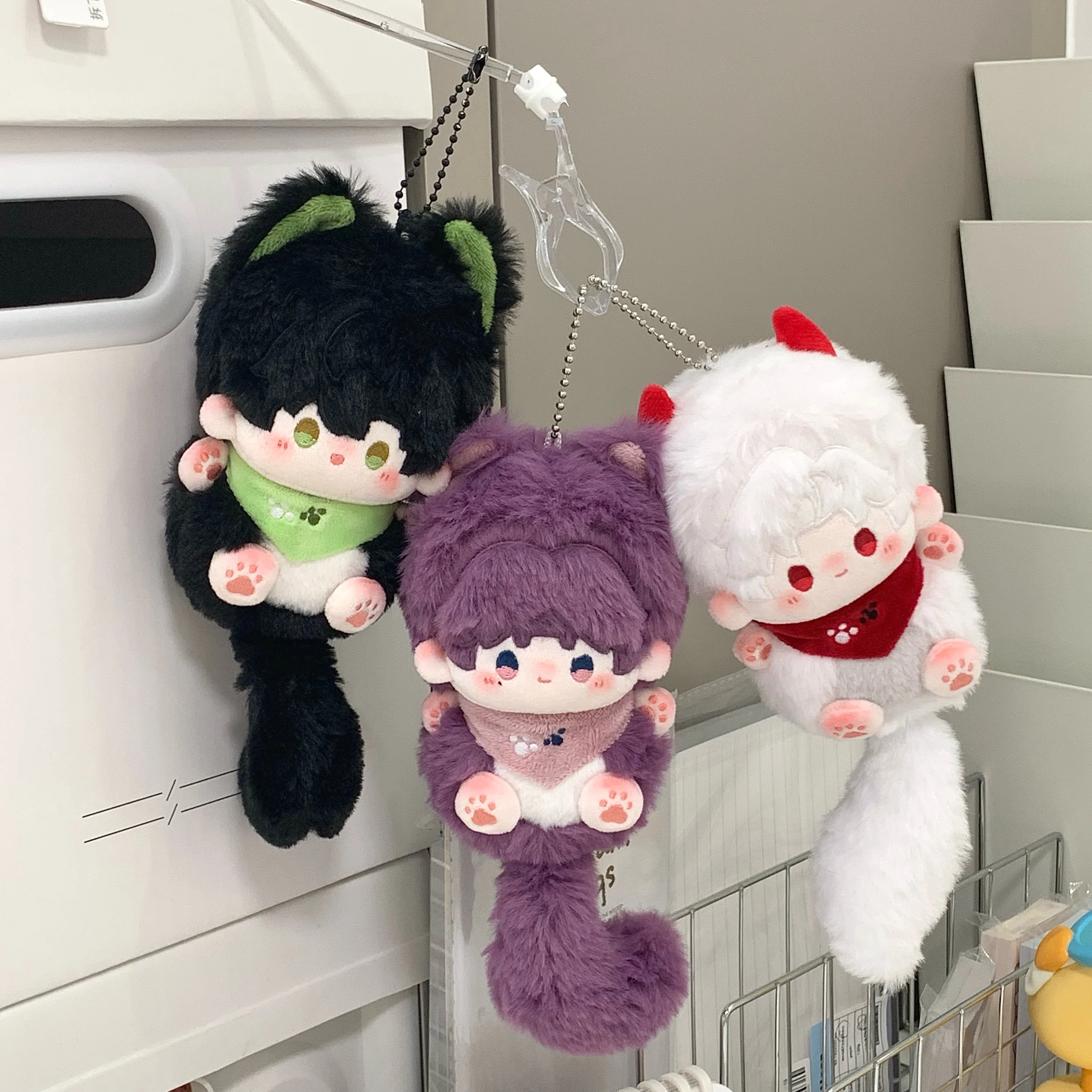 10cm Love and Deepspace Sylus Rafayel Zayne Xavier Caleb Stuffed Plushies Plush Doll Clothes Anime Game Keychain Bag Toy Kids Gi