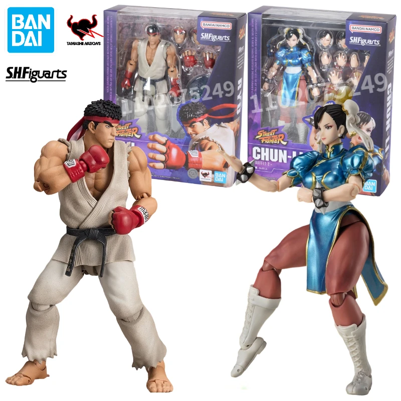 

In Stock Bandai S.H.Figuarts Ryu Chun-Li Outfit 2 Street Fighter Anime Action Figure Toy Gift Model Collection Hobby