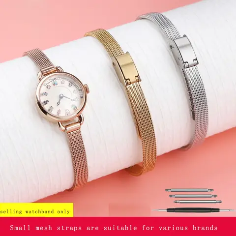 Rosemont Julia Olivia Burton 여성용 시계 스트랩 용 6mm 8mm 10mm 12mm 14mm 팔찌 밀라노 스테인레스 스틸 메쉬 손목 밴드