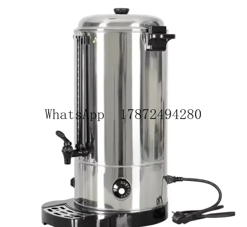 Electric Coffee Maker Urn 10L Stainless Steel | Two-Way Dispenser Water Boiler with Removable Filter for Easy Cleaning