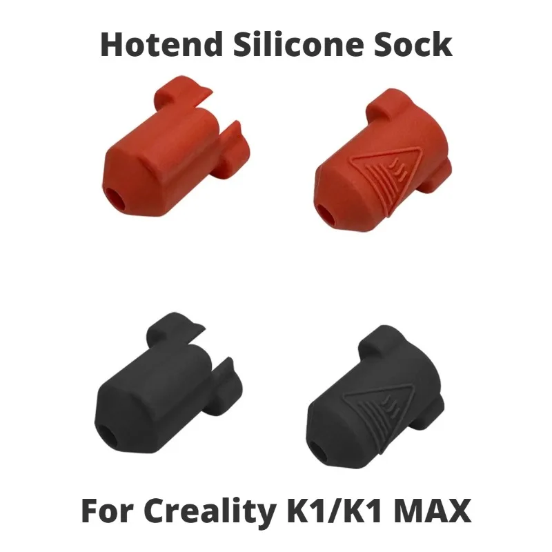 Creality K1/K1Max Silicone Socks For Ceramic Heating Block Kit, Wholesale K1 Hotend Heat Insulation Case Cover Black Orange