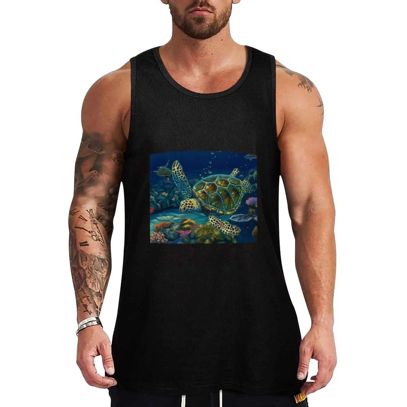 

Twilight Reef Tank Top gym shirt men Man summer clothes anime clothes