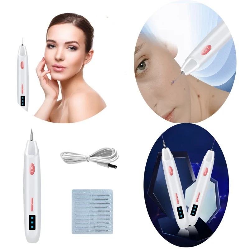 Meetcare-máquina de remoção de verrugas, sardas, etiqueta de pele, manchas escuras, removedor para tatuagem, caneta de queima, s