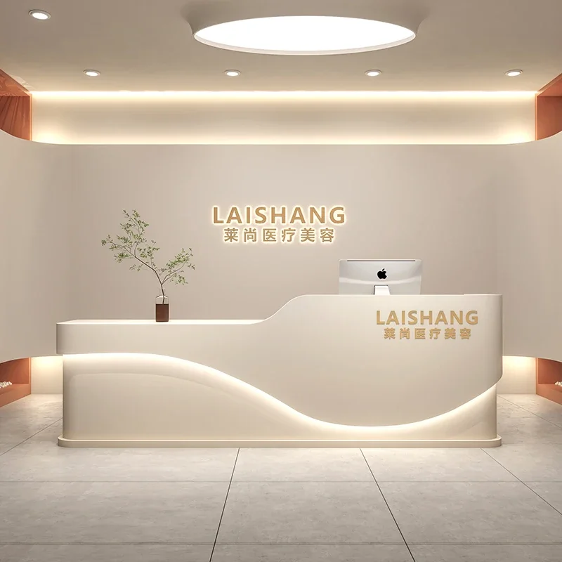 

Luxury Church Reception Desks Beauty Information Siting European Front Desk Counter Luxury Recepcion Mostrador Luxury Furniture