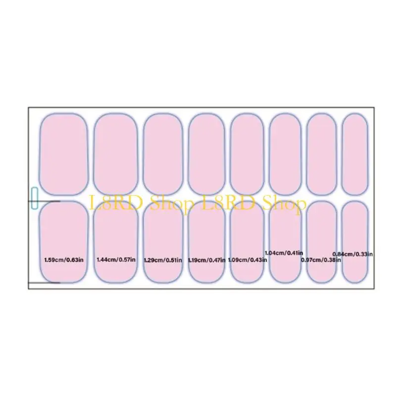 L8RD Fashion Gels Paznokcie gwoździ francuskie żele z paznokciami paski wodoodporne żele naklejka na paznokcie
