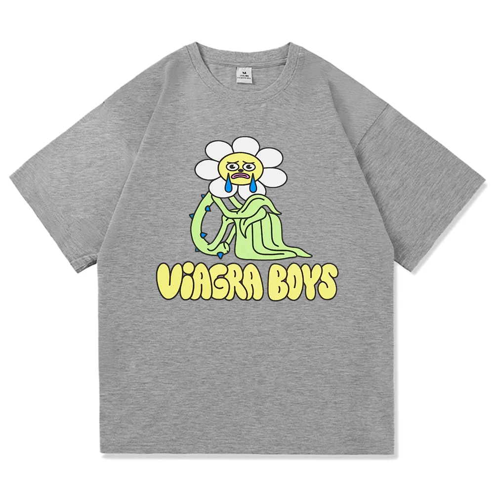 2025 ألبوم جديد الفياجرا الأولاد التي شيرت الفياجرا الأولاد الرجال_النساء الملابس الرجعية Harajuku ملابس عالية الجودة القطن بلايز هدايا اليوم