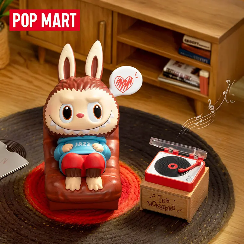 

POP MART The Monsters Labubu JAZZ Figure Kawaii Hanging Card Doll Action Figure Mystery Blind Box Collectible Toy For Girl Gift