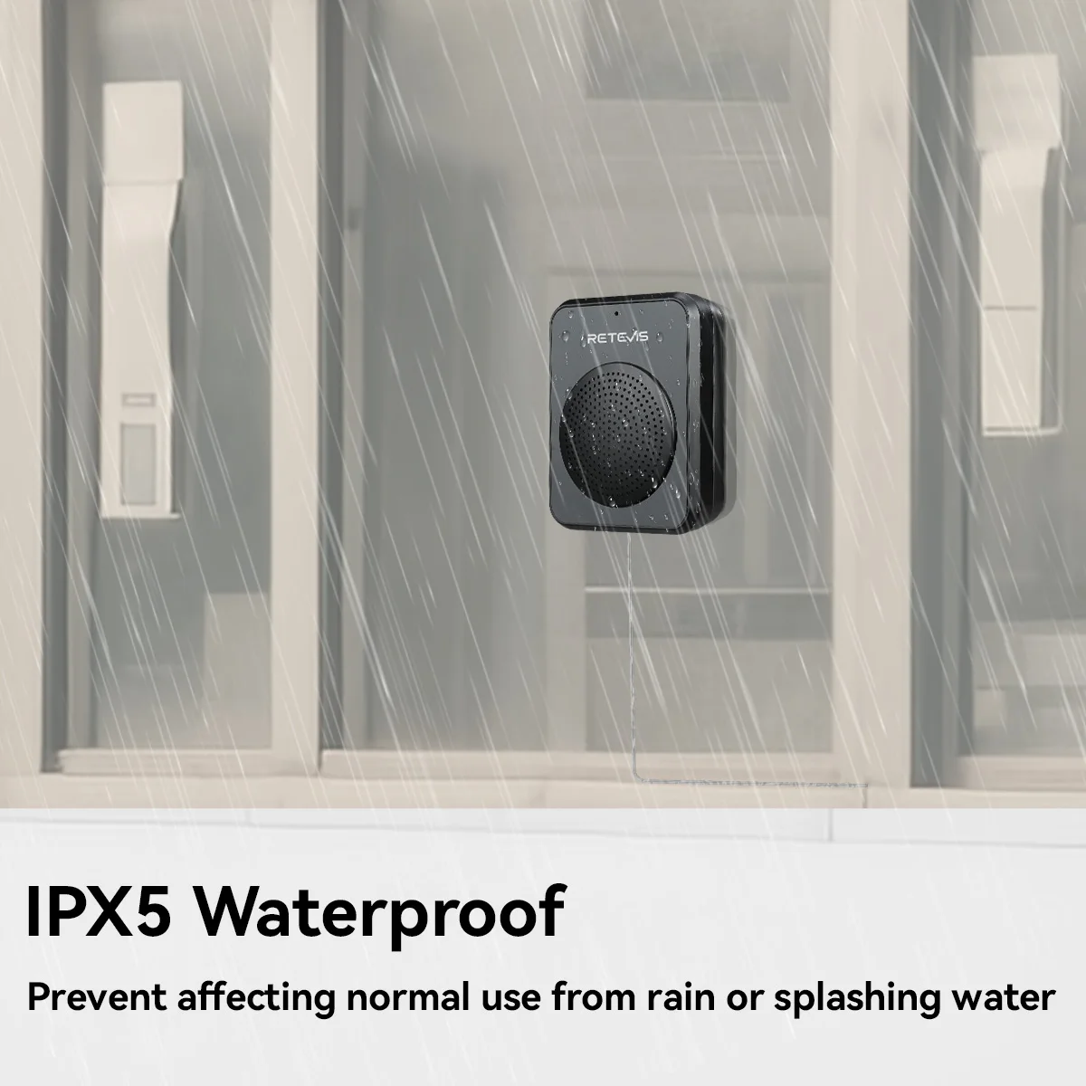 Retevis-sistema de intercomunicación de ventana de RT-9909, intercomunicador bidireccional de carga tipo C, IPX5, resistente al agua, para