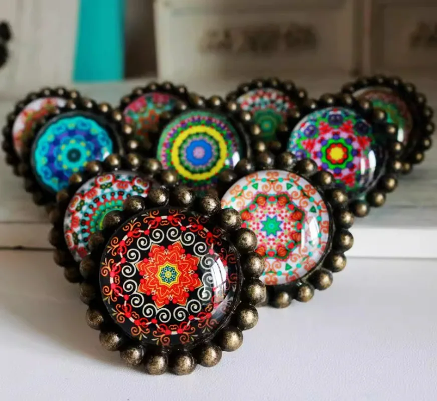 

1PC European Crystal Single Hole Handle American Color Drawer Cabinet Wardrobe Handle