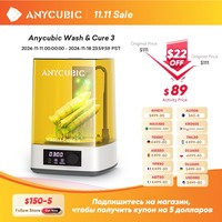 ANYCUBIC Wash & Cure 3  4 Liters Large Volume Washing Curing 2-in-1 Machine For SLA LCD DLP Resin 3d Printer For Photon Mono 2