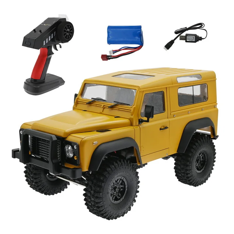 Mn999 Full Scale 2.4g 4wd Climbing Car Toys 550 Motor Wear-Resistant 7.4v Large-Capacity Lithium Battery Remote Control Car