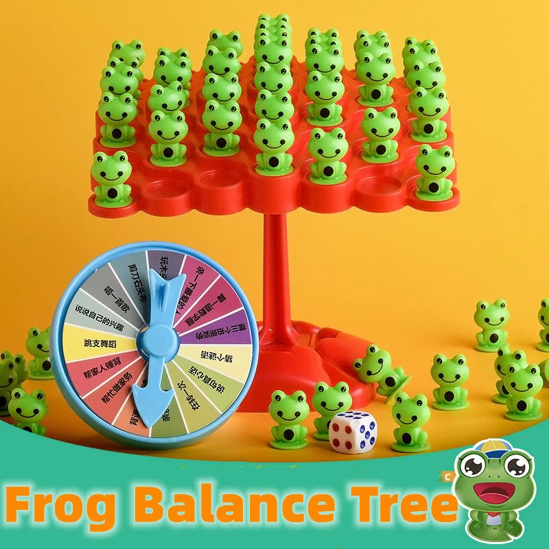 Montessori Math Toy Frog Balance Tree Educational Leisure Parent-child Interaction Tabletop Game Toys Kids Learning Toys