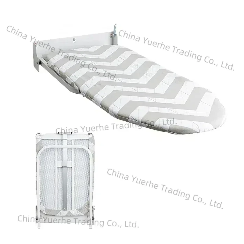 

12"36" Wall Mounted Ironing Board with Heat Resistant Cover for Home Laundry Room Dorm