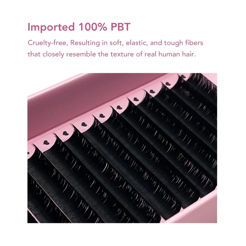 DIYDAY Easy Fanning Eyelash Extension Matte Black Camellia Lashes Extensions Soft Mink Easy Fan Volume False Eyelashes Supplies