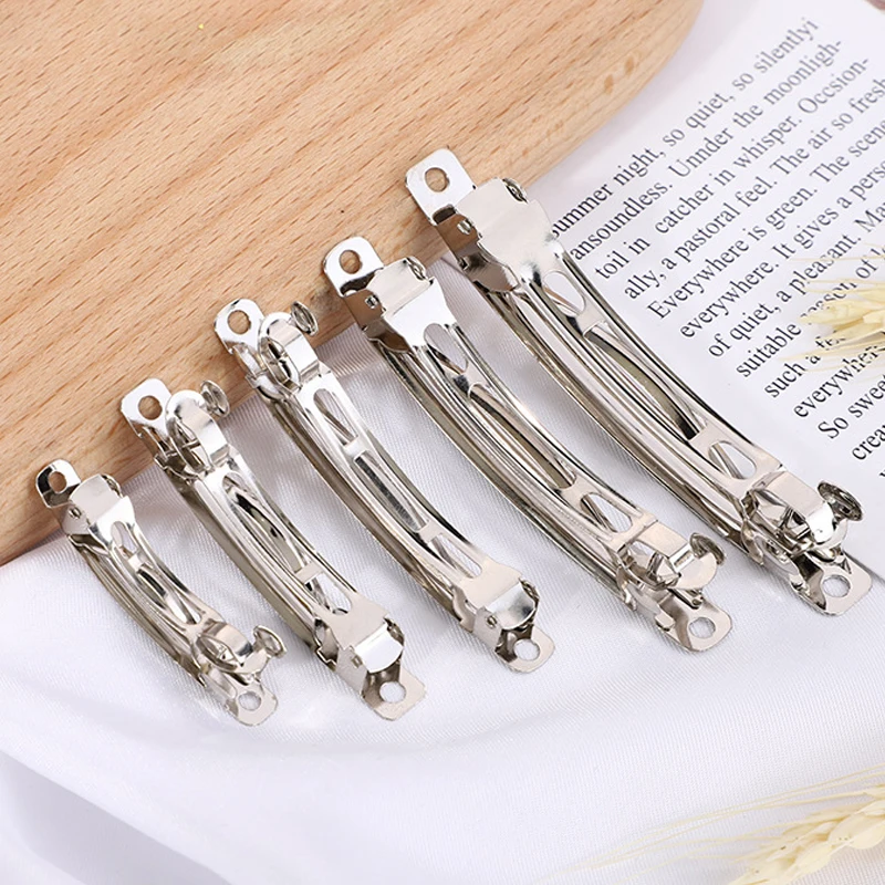 10 Stück Leichte Metall-Haarspangen-Basen mit Automatischer Feder für Damen, DIY-Schmuckherstellung Zubehör Großhandel – Detail 4