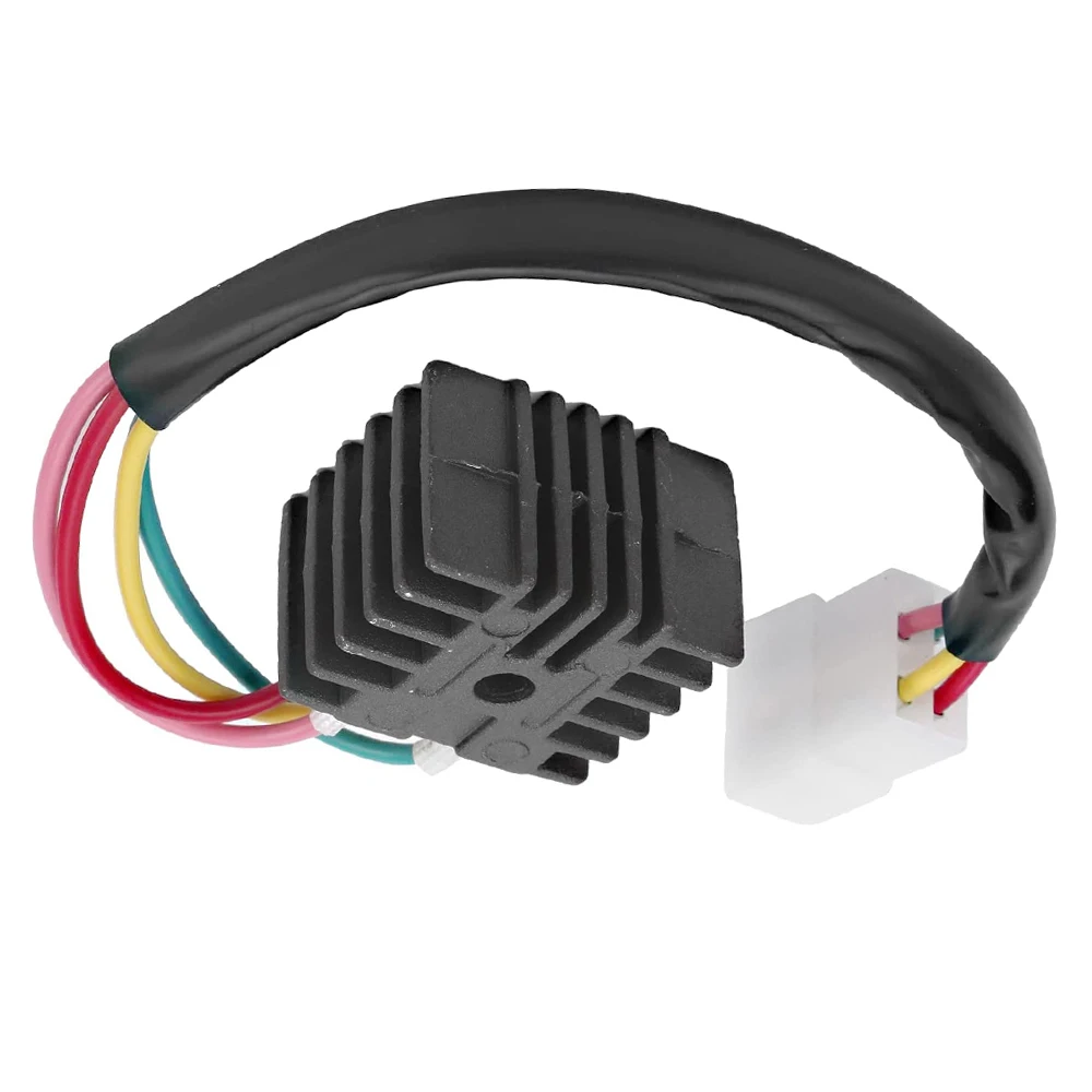 4 Pin 12V Voltage Regulator Rectifier Replacement Charging Rectifier Module Fit For Most Honda Motorcycle Scooter ATV