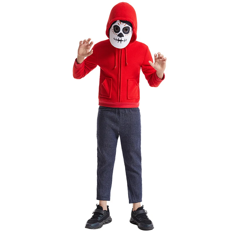 Kind Junge Coco Miguel Kostüm Tag der Toten Halloween Outfit Großvater Männer Hector Cosplay