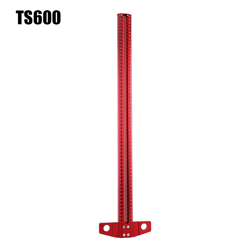 Imagem -06 - Liga de Alumínio Carpintaria Scribe Marcação Gauge T-tipo 600 mm Precision Crossed-out Hole Scribing Ruler Measuring Tool