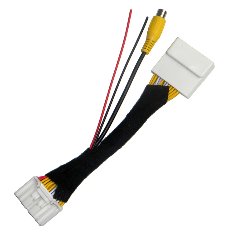 

28 Pin Car RCA Video Reverse Camera Convert Cable Adapter for 2 3 6 -5 Demio Axela Roadster MX-5