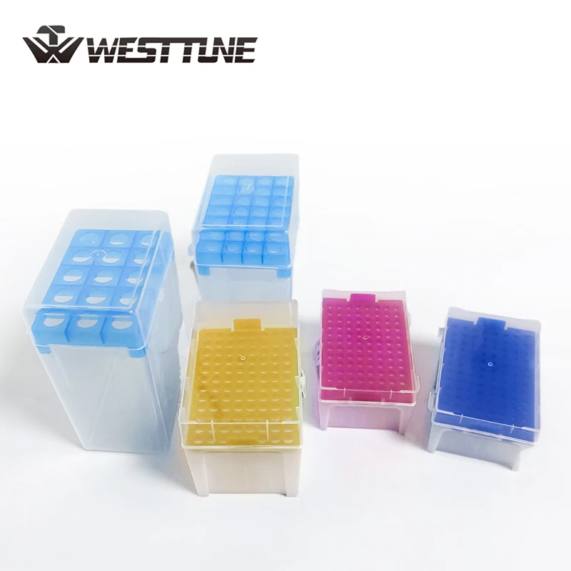 Westtune Lab 10ul/200ul/1ml/5ml/10ml Plastic Pipettor Tip Box  For Experiment Pipette Tip Holder Box Micropipette Plastic Box
