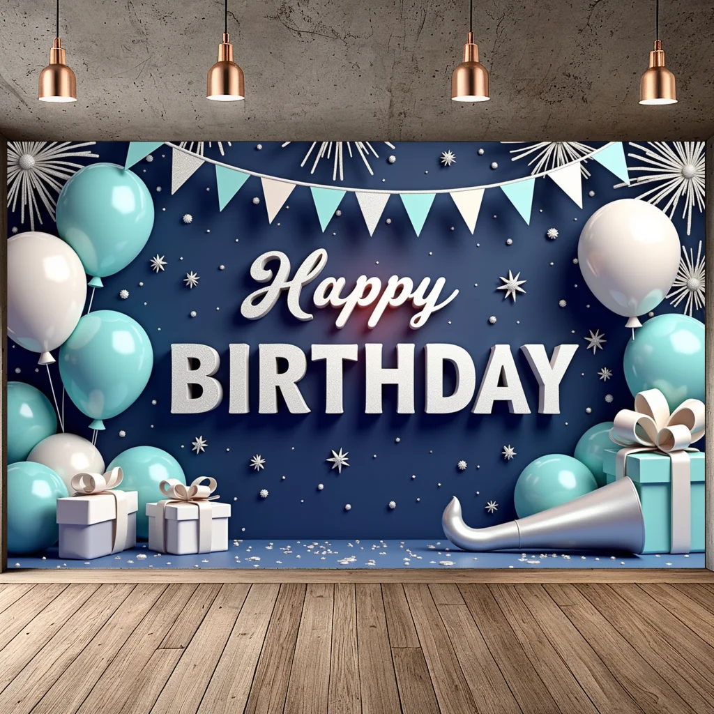 Festive Colors Party Backdrop Photo Prop Banner For Party Celebration Party Gathering