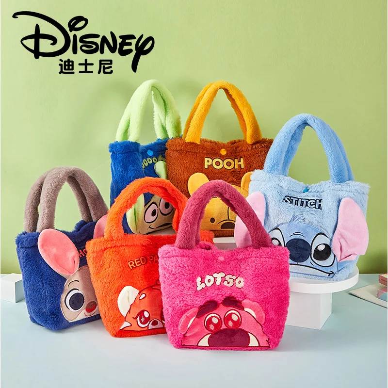 ديزني الخريف الشتاء لطيف أفخم حقيبة يد محمولة صغيرة دلو شكل حقيبة الهاتف المحمول للنساء طالب حقيبة شخصية كرتونية