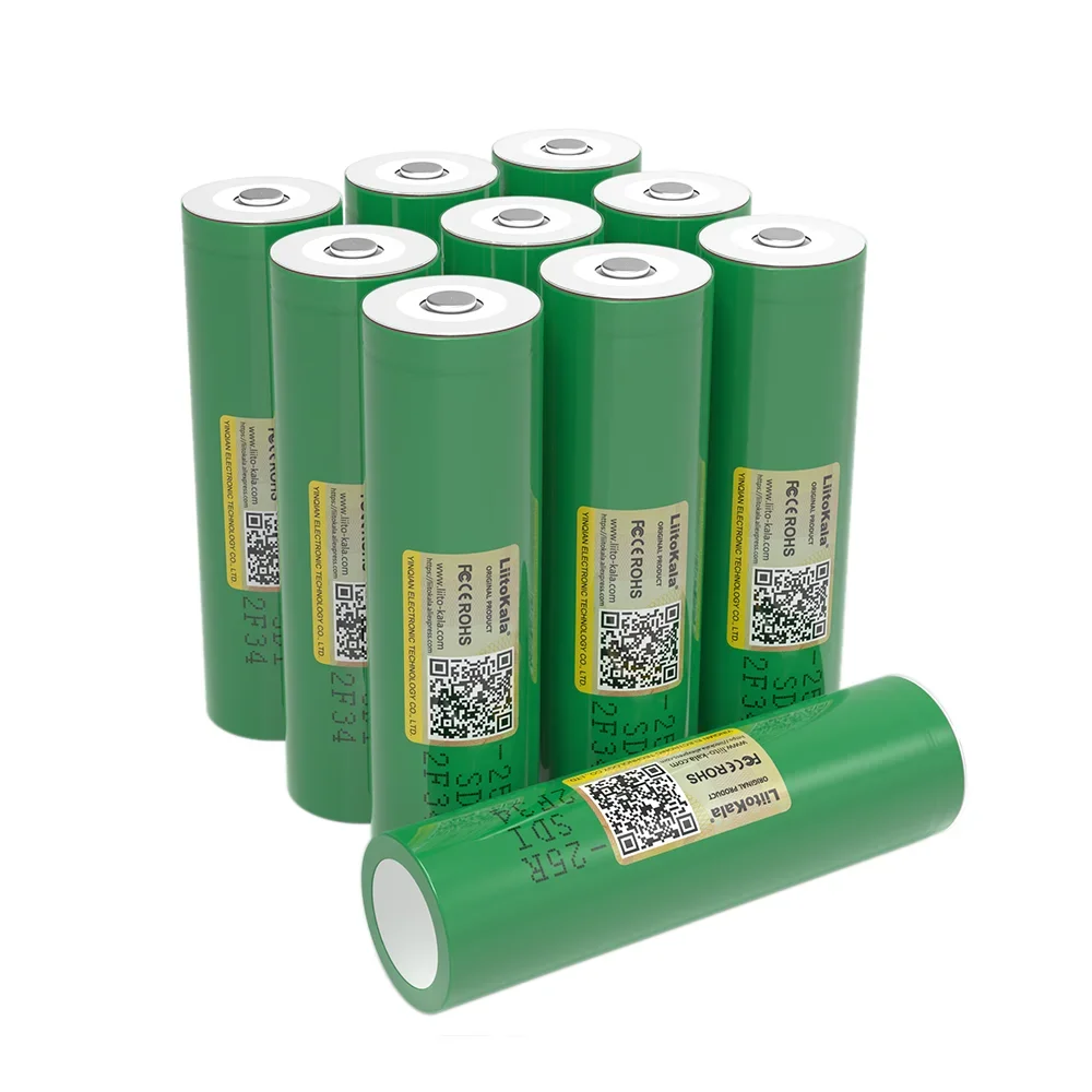4PCS Liitokala 18650 25R พร้อมเคล็ดลับ 2500mAh แบตเตอรี่ลิเธียม 20A ต่อเนื่องอิเล็กทรอนิกส์เครื่องมือไฟฟ้าแบตเตอรี่