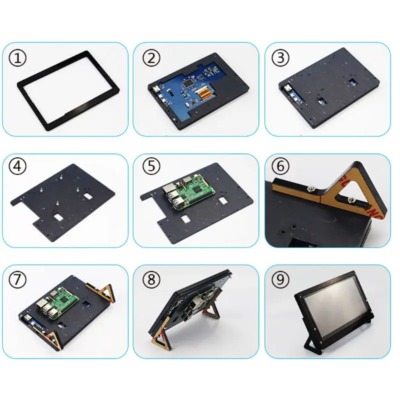 Imagem -03 - Ips Polegadas para Tela Sensível Toque para 1024x600 Capacitivo para Lcd