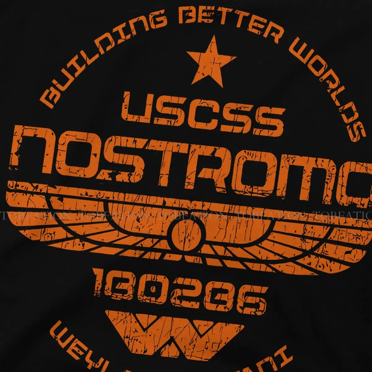 USCSS Nostromo TShirt For Men Alien UFO Clothing Fashion T Shirt 100% Cotton Soft Printed Fluffy