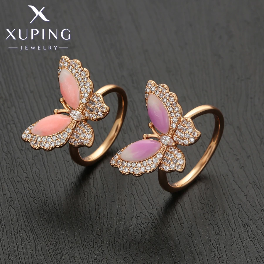 Xuping Jewelry Fashion Elegant New Arrival Schmetterlingsringe mit Goldfarbe für Frauen, Partygeschenk X001222586 – Detail 11