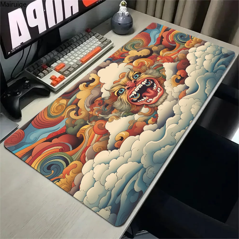Japanese Dragon Mousepad Large Mouse Pad Gamer Keyboard Mouse Mats Carpet Non-slip Anti-wrinkle Computer Office Table Desk Mat