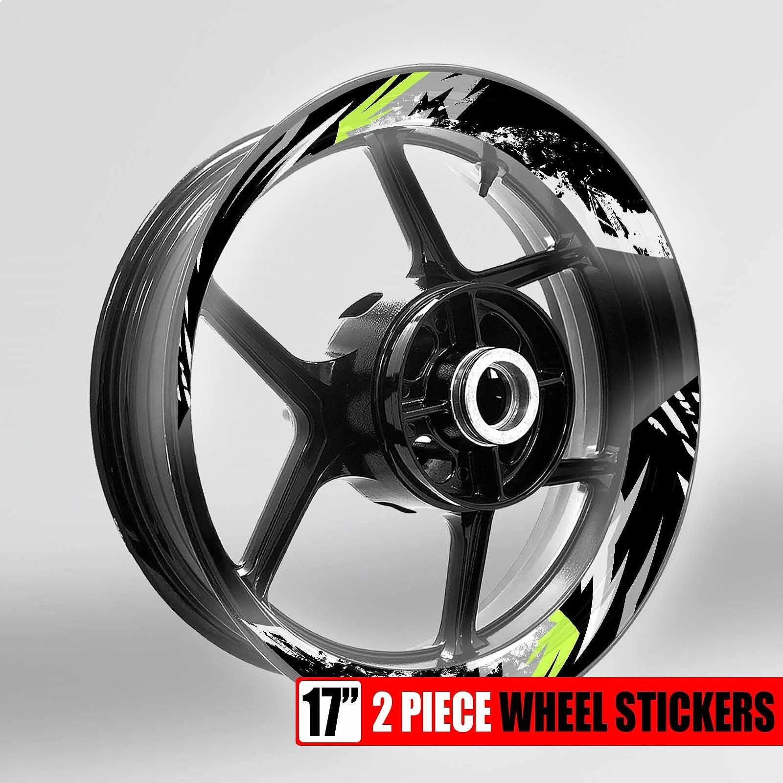 S03B Light Green 2-Piece Rim Decals Wheel Stickers For Kawasaki Z900RS 2018-2026