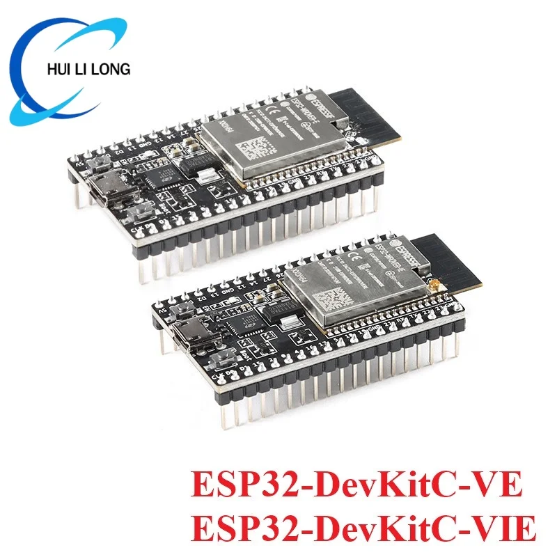 ESP32-DevKitC ESP32-DevKitC-VE Плата разработки ESP32-DevKitC-VIE WiFi Bluetooth-совместимый модуль ESP32-WROVER-E/IE 4 МБ Flash