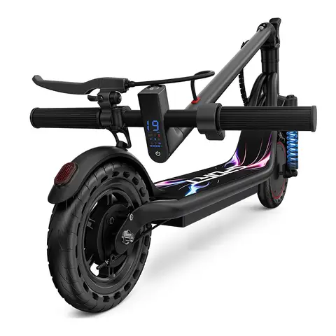 Electric Scooter for Adults Teens, Folding E Scooter with 350W Motor 19 Mph Top Speed, Max 19-23 Miles Long Range, 8.5''Solid Tires Commuting Scooters with Front Suspension , APP Control