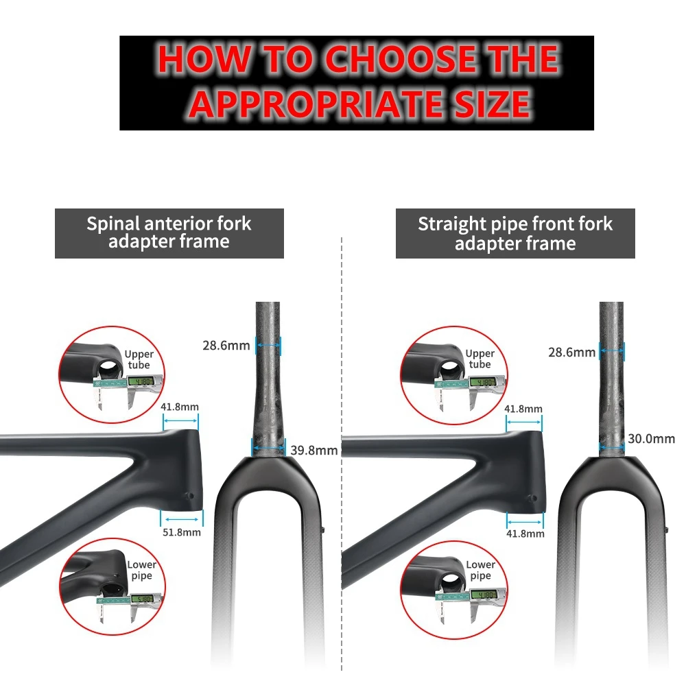 カーボンロードバイクフォーク,自転車パーツ,700cスルーアクスル