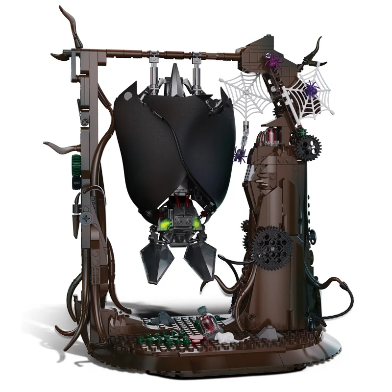 

839PCS MOC Bionic Bat Building Blocks Bricks Toy- Mechanical Movable Wings Easter and Halloween Holiday Gift for Adults &Kids