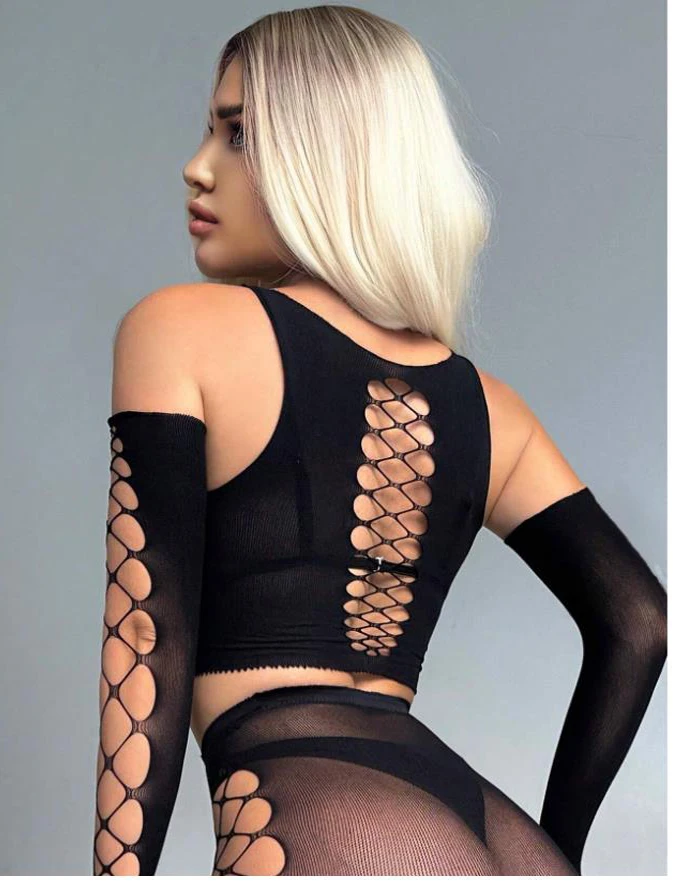 Sexy crochet suit Fishnet Bodystocking Lingerie Babydoll Bodysuits lenceriaChemises Bodysuit plus size erotiic underwear woman
