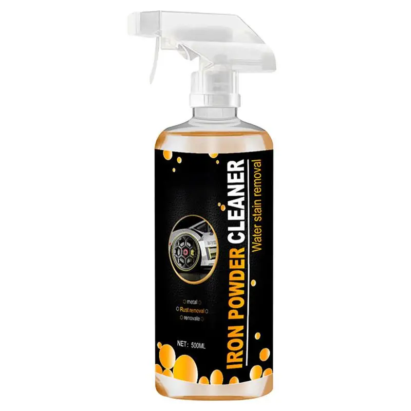 

Car Wash Iron Remover Car Exterior Care Products 500ml Exterior Care Rust Iron Remover Spray Brake Dust & Rust Stain Remover